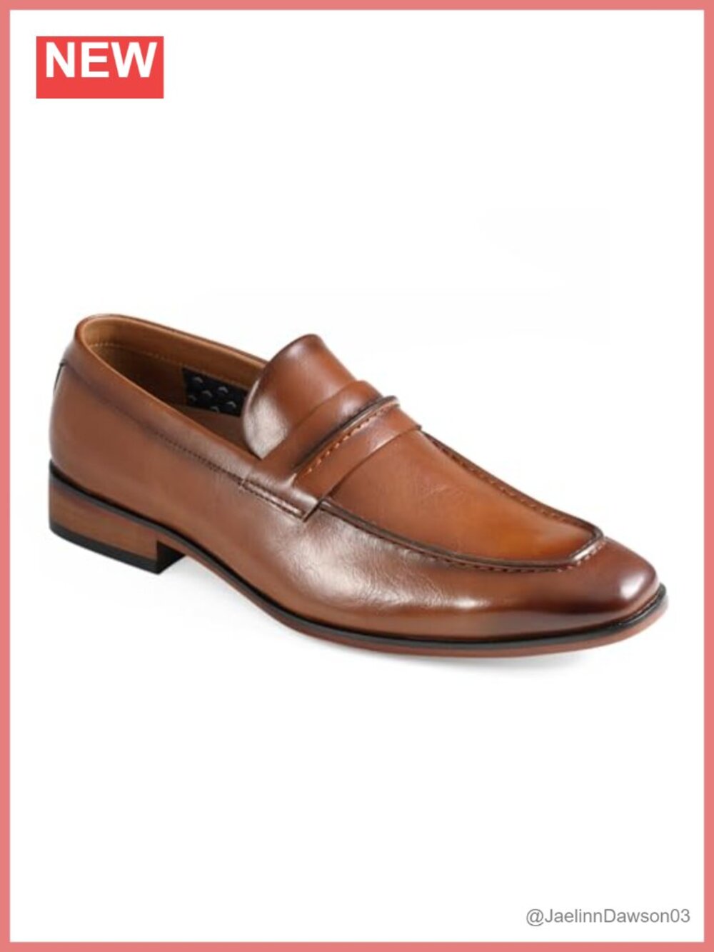 Faux Leather Block Heel Loafers Memory Foam Cushioned Slip On